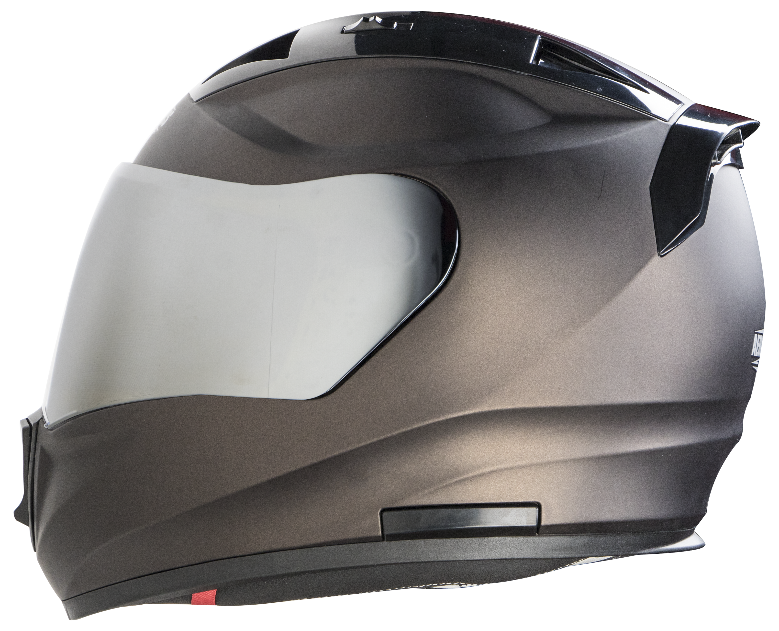 SA-1 Aeronautics Mat Royal Brown ( Fitted With Clear Visor Extra Silver Chrome Visor Free)